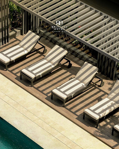 Luxury pool at Brittany Hotel