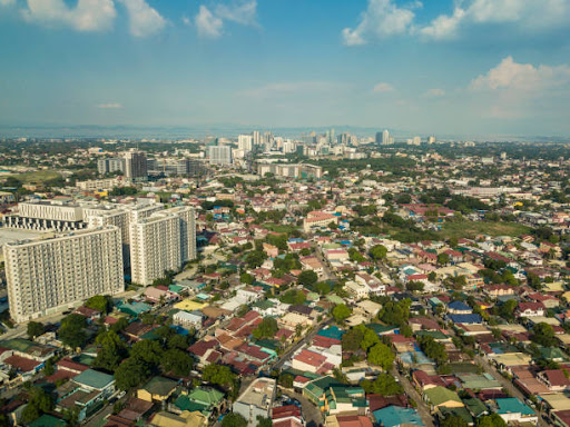 Aerial view or landscape of Las Piñas City